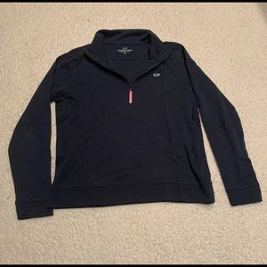 Navy blue vineyard vines quarter zip